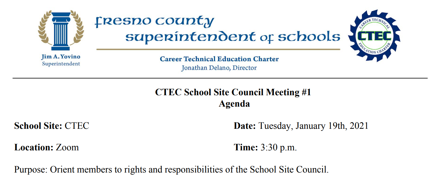 School Site Council 