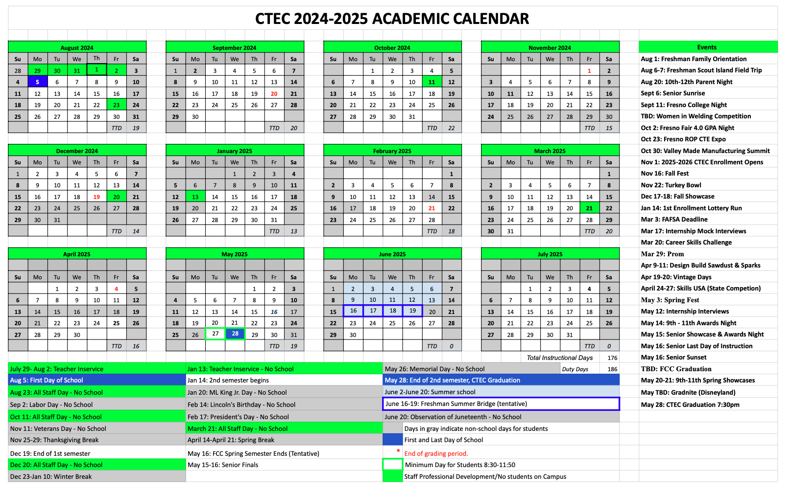 ctec academic calendar