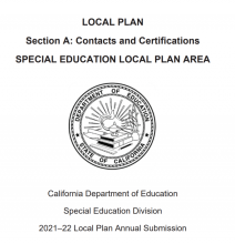 SELPA Local Plan